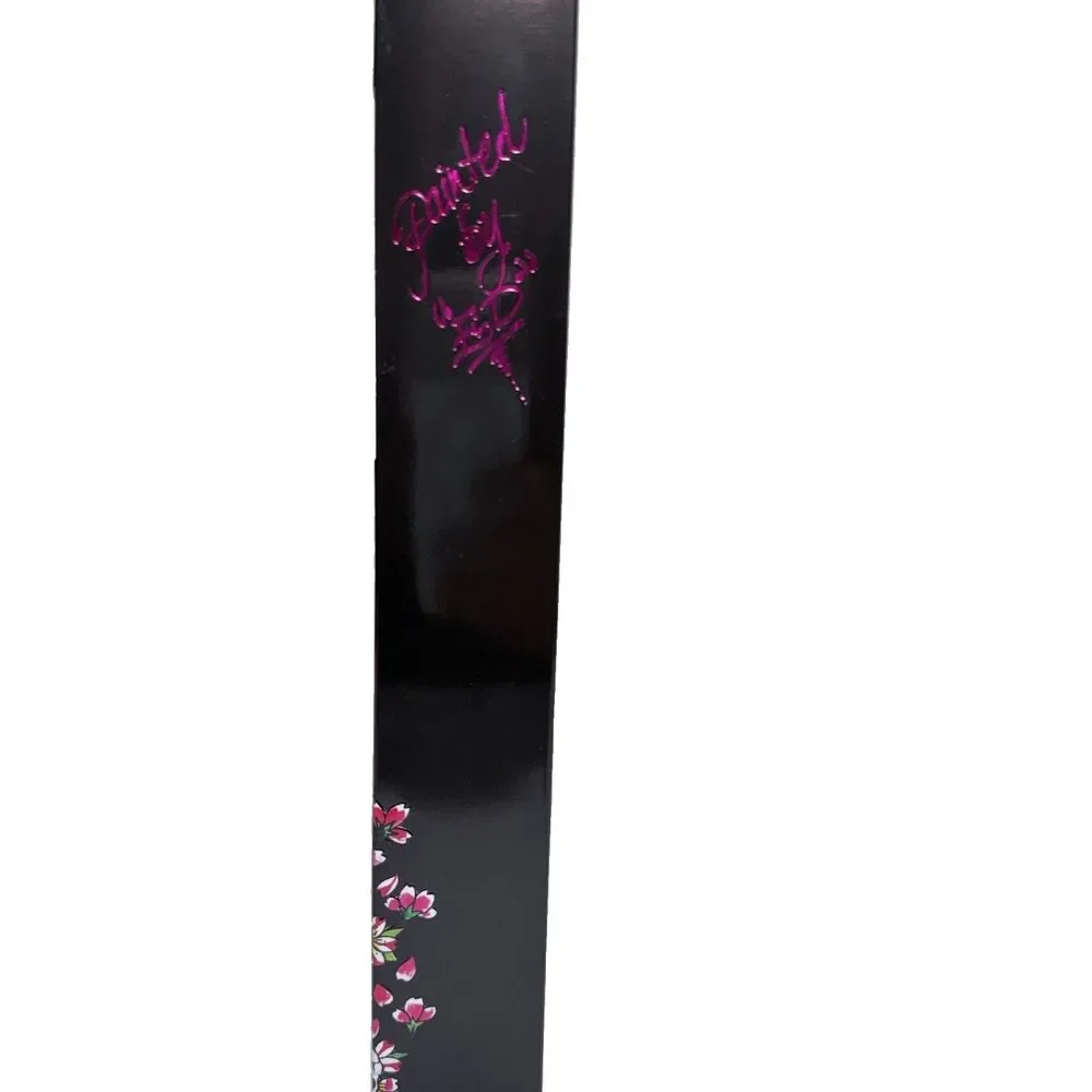Ed Hardy Paddle Hair Brush Black Pink with Customize Fun Stickers New In Box